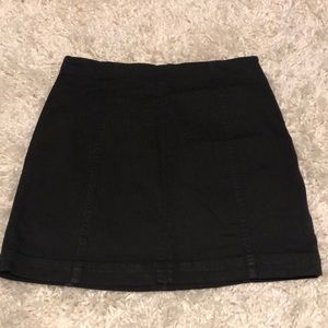 Black jean skirt